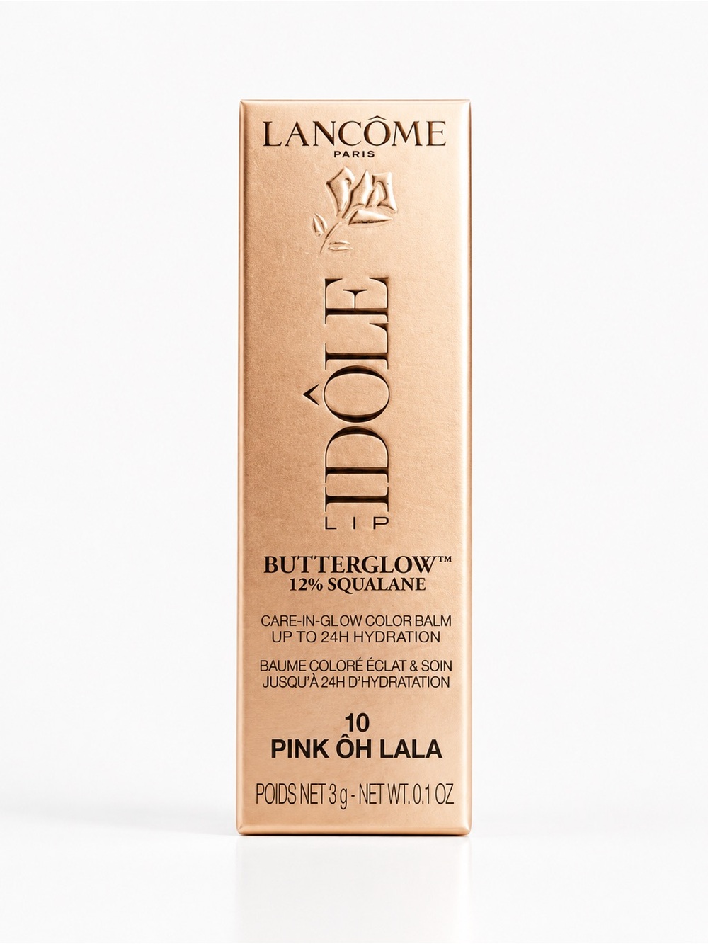 Lancôme Idôle ButterGlow Lip Balm - Pink Ôh Lala (Rose Gold Packaging)